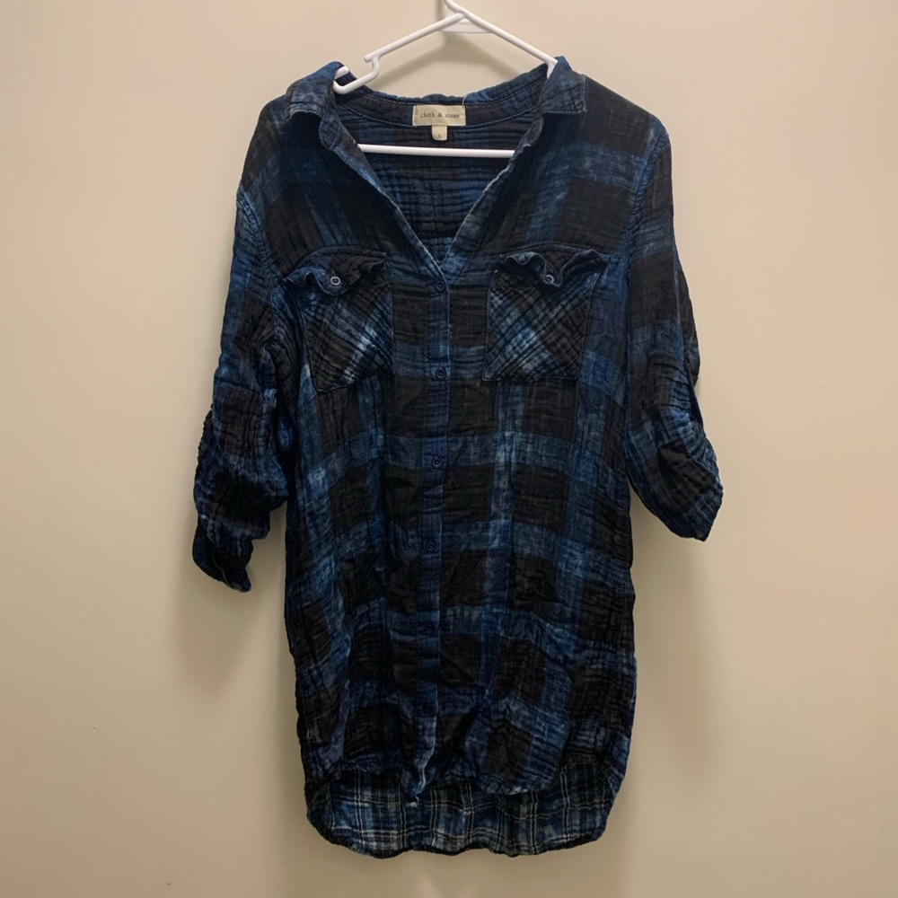 Cloth + Stone Soft Plaid Dress